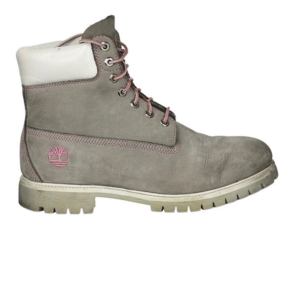 Premium Timberland Grey Mens Size 11 Work Boots - Picture 1 of 9